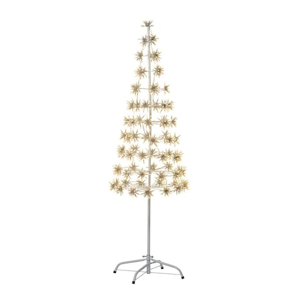 HI-LINE GIFT LTD. Enchanting 1120 LED Twinkle LED Metal Cluster Artificial Tree 6.4 ft. Prelist