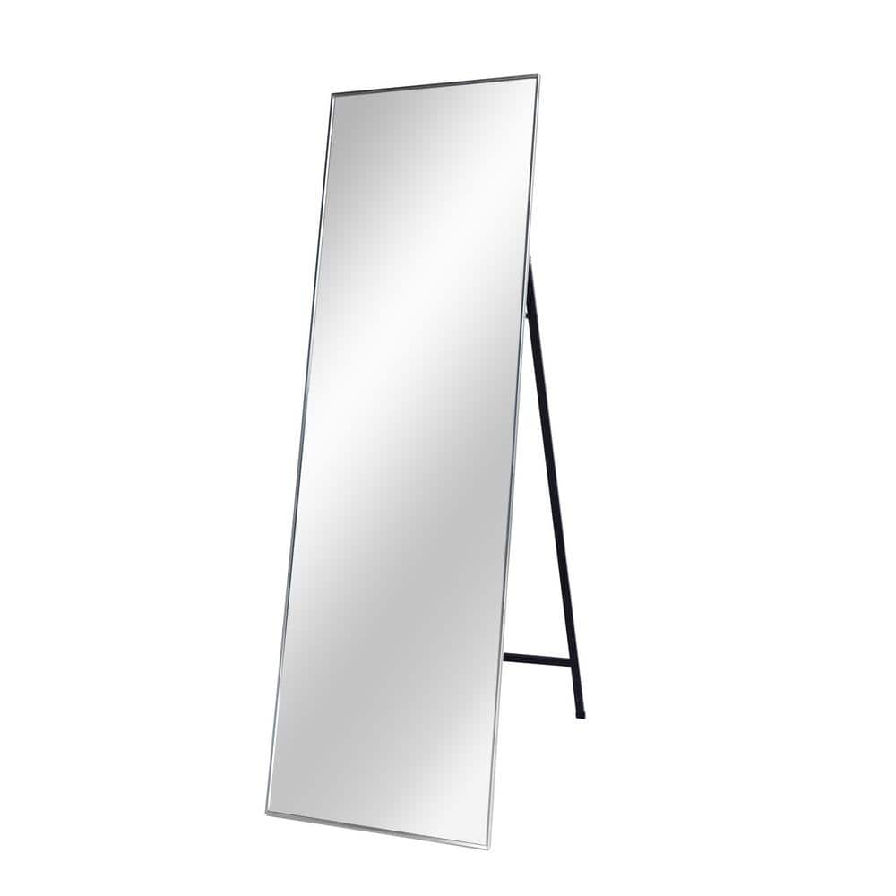 22 in. W x 65 in. H Rectangle Silver Metal Frame Stand Full-Length Mirror price history on PriceWatchPro