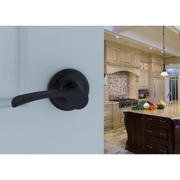 Copper Creek Scandinavian Kash Black Hall/Closet Door Lever