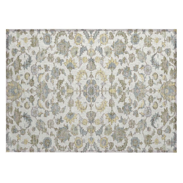 Chantille Machine Washable Indoor/Outdoor Abstract ACN2473 Ivory 2 ft. x 3 ft. Accent Rug