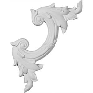 1 in. x 14-1/4 in. x 14-1/4 in. Reed and Acanthus Leaf Polyurethane Panel Moulding