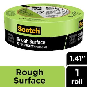 Scotch 1.41 in. x 60.1 yds. Masking Tape for Rough Surfaces in Green