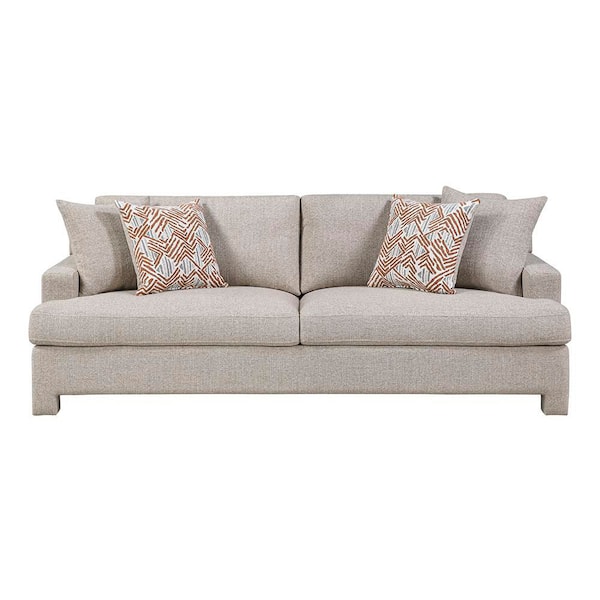 Lazzara Pyhllis 90 Square Arm Chenille Rectangle Living Room Sofa
