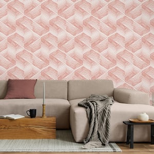 Geo Movement Clay Peel and Stick Wallpaper