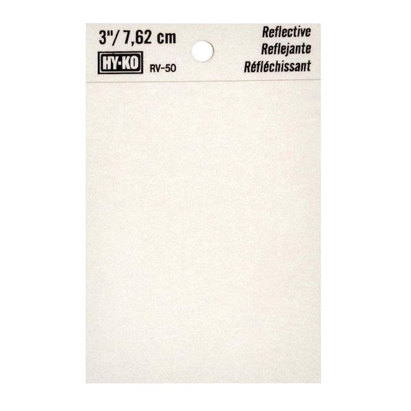 HY-KO 3 in. Vinyl Reflective Blank Symbol