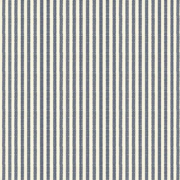 Hampton Bay Sailor Blue Pinstripe Outdoor Fabric by the Yard