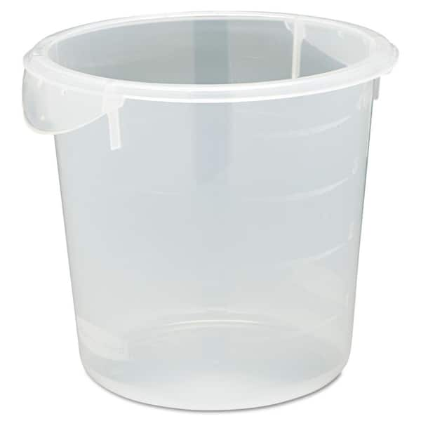 Rubbermaid Commercial Products 4 qt. Clear Round Storage Container