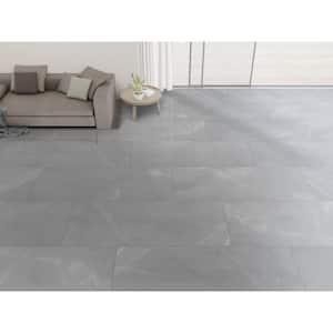 Madison Celeste 24 in. x 48 in. Polished Porcelain Stone Look Floor and Wall Tile (16 sq. ft./Case)