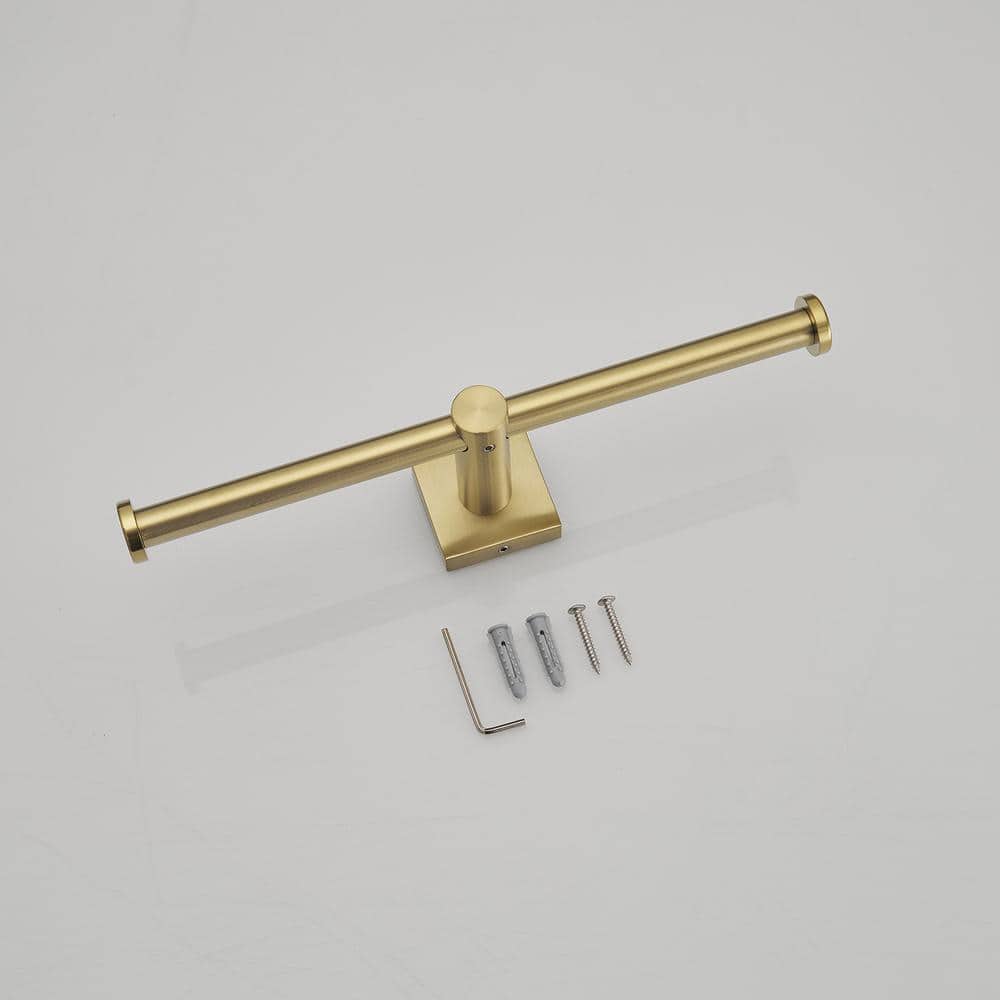 Brushed Gold 5-Piece Stainless Steel Bathroom Hardware Set