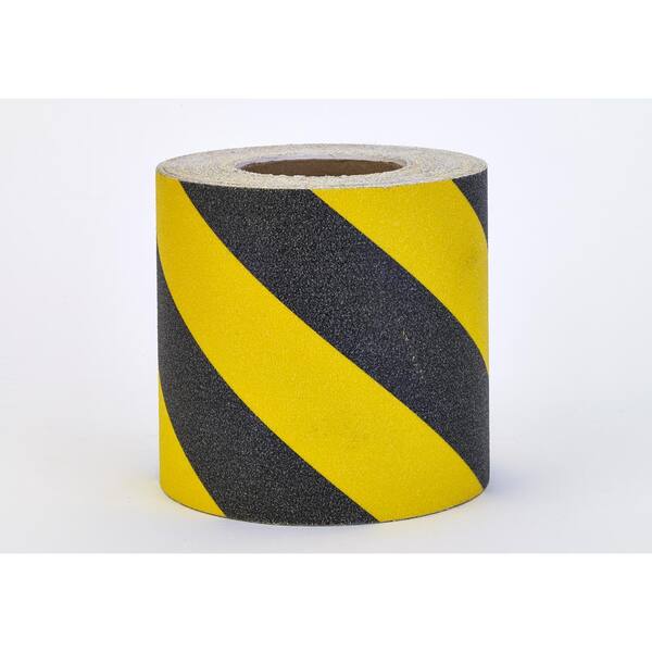 Mutual Industries 6 in. x 60 ft. Non-Skid Hazard Stripe Grip Tape