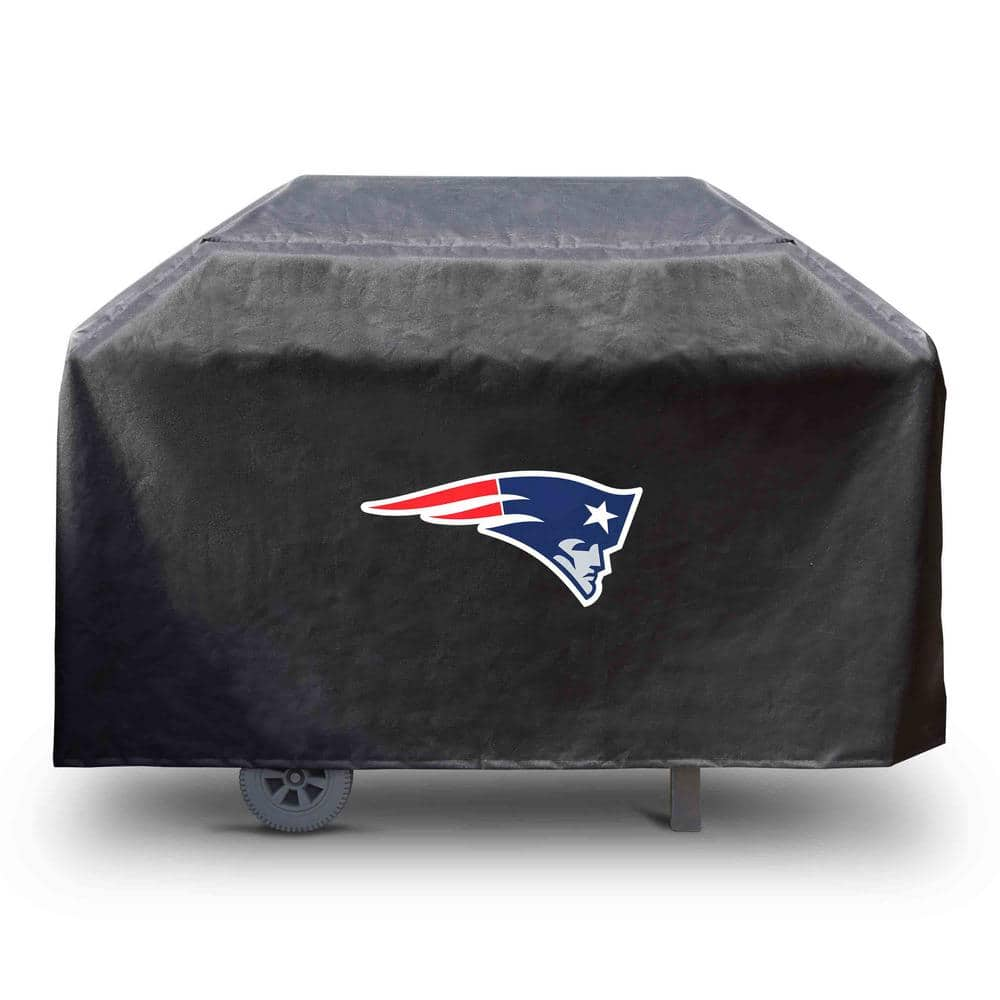 FANMATS NFL-New England Patriots Rectangular Black Grill Cover - 68 in. x 21 in. x 35 in.