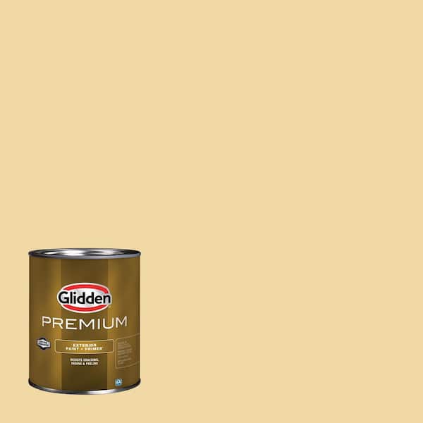 Glidden Premium 1 qt. PPG1106-2 Upbeat Flat Exterior Latex Paint
