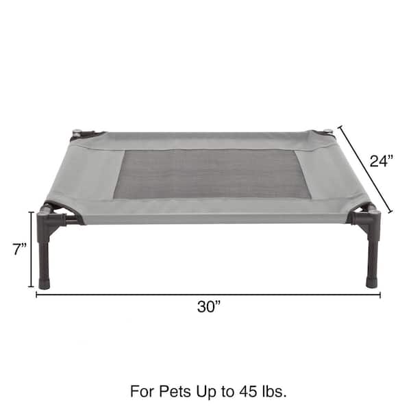 Petmaker Medium Gray Elevated Pet Bed HW3210134 - The Home Depot