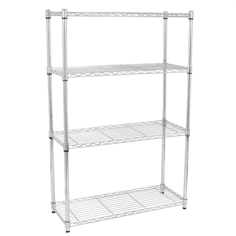 Silver 4-Layer Chrome Plated Iron Kitchen Cart LNN-SY110503171 - The ...