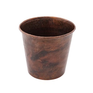 Hand Hammered Copper Waste Bin/Trash Can in Oil Rubbed Bronze