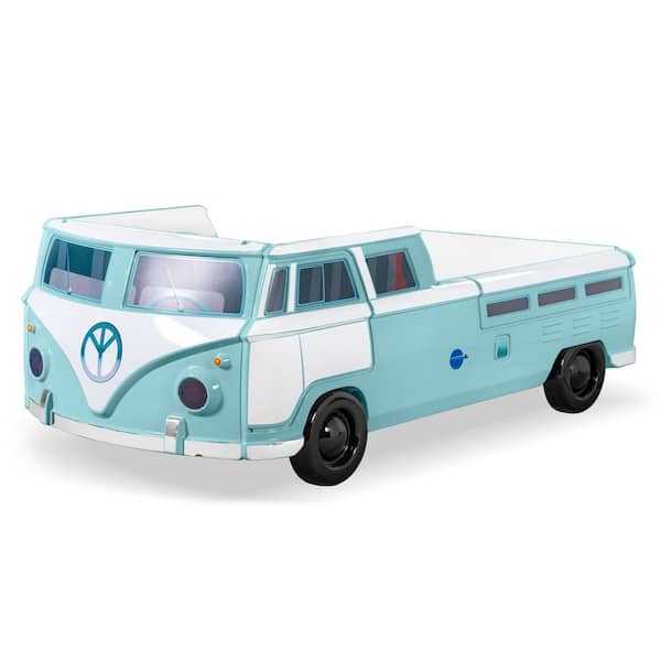 Furniture of America Bobby Teal Twin Classic Bus Platform Bed With