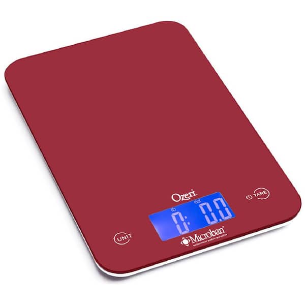 Ozeri Touch II 18 lbs. Digital Kitchen Scale, with Microban Antimicrobial Product Protection