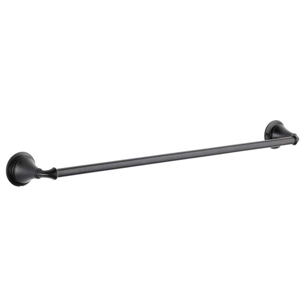 Delta Linden 24 in. Wall Mount Towel Bar Bath Hardware Accessory in ...