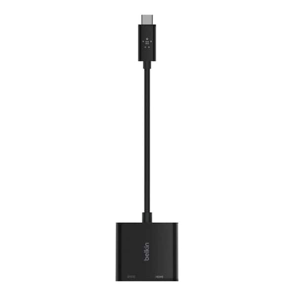 tøffel har taget fejl klarhed Belkin USB-C to HDMI Plus Charge Adapter AVC002BK-BL - The Home Depot