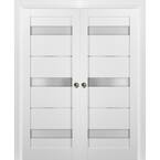 Sartodoors 3309 48 in. x 80 in. 9 Lites White Finished Solid Wood ...