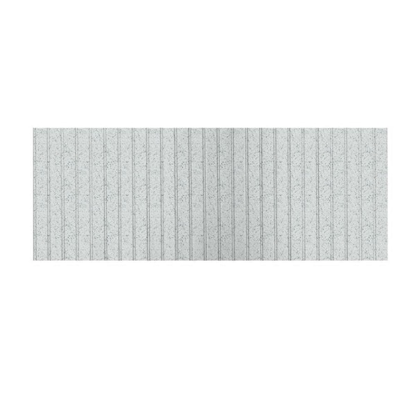 Swanstone 8 ft. x 3 ft. Beadboard One Piece Easy Up Adhesive Wainscot in Tahiti Gray-DISCONTINUED