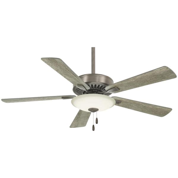 MINKA-AIRE Contractor Uni-Pack 52 in. Integrated LED Indoor Burnished Nickel Ceiling Fan with Light