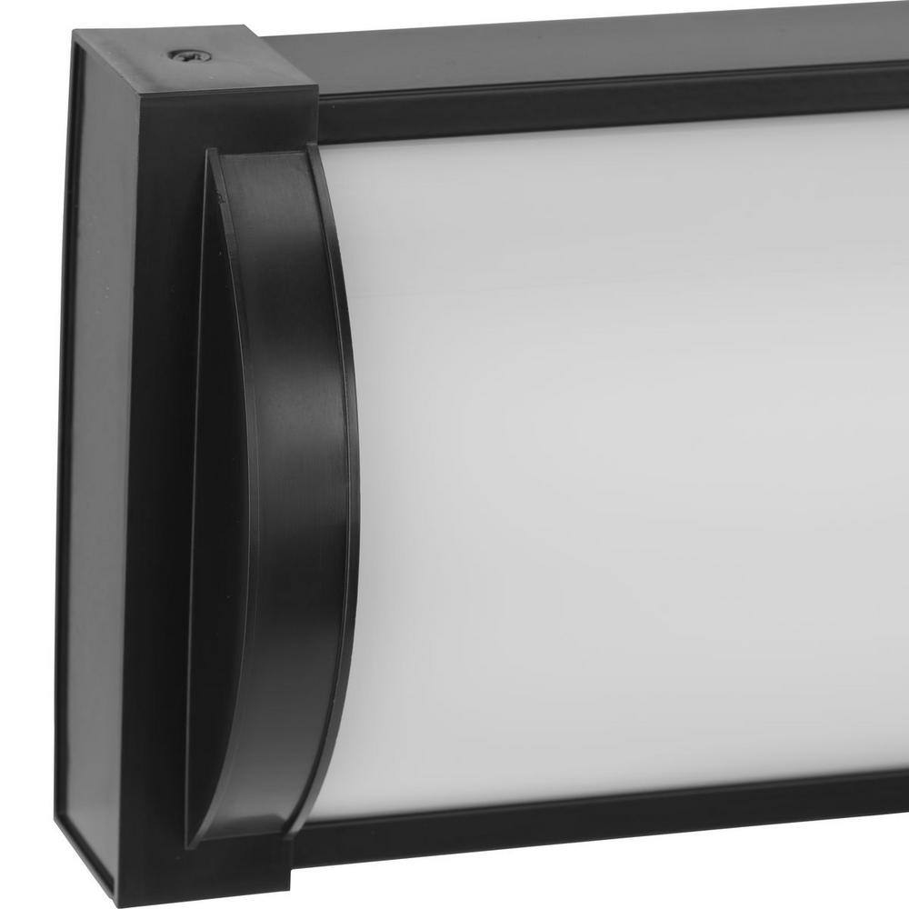 Matte Black 32" LED Linear Vanity Light with Acrylic Shade