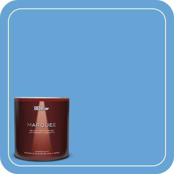BEHR MARQUEE 1 qt. #560B-5 Ocean Tropic Matte Interior Paint & Primer