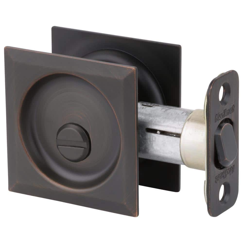 Venetian Bronze Square Bed/Bath Pocket Door Lock with Lock price history on PriceWatchPro