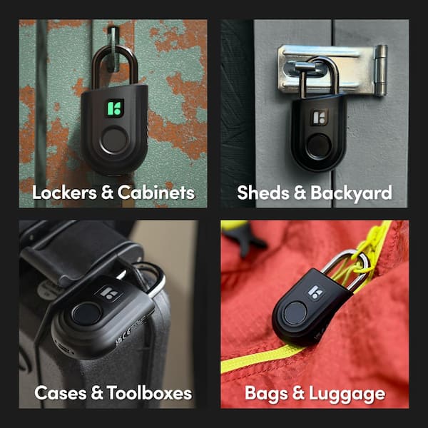 Fingerprint Padlock ELinkSmart Gym Locker Lock For Girls Women With - View #6