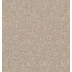Starlore - Ecru Lace - Brown 39.3 oz. Nylon Pattern Installed Carpet