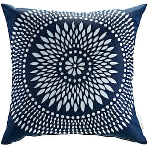 Square Outdoor Throw Pillow in Cartouche