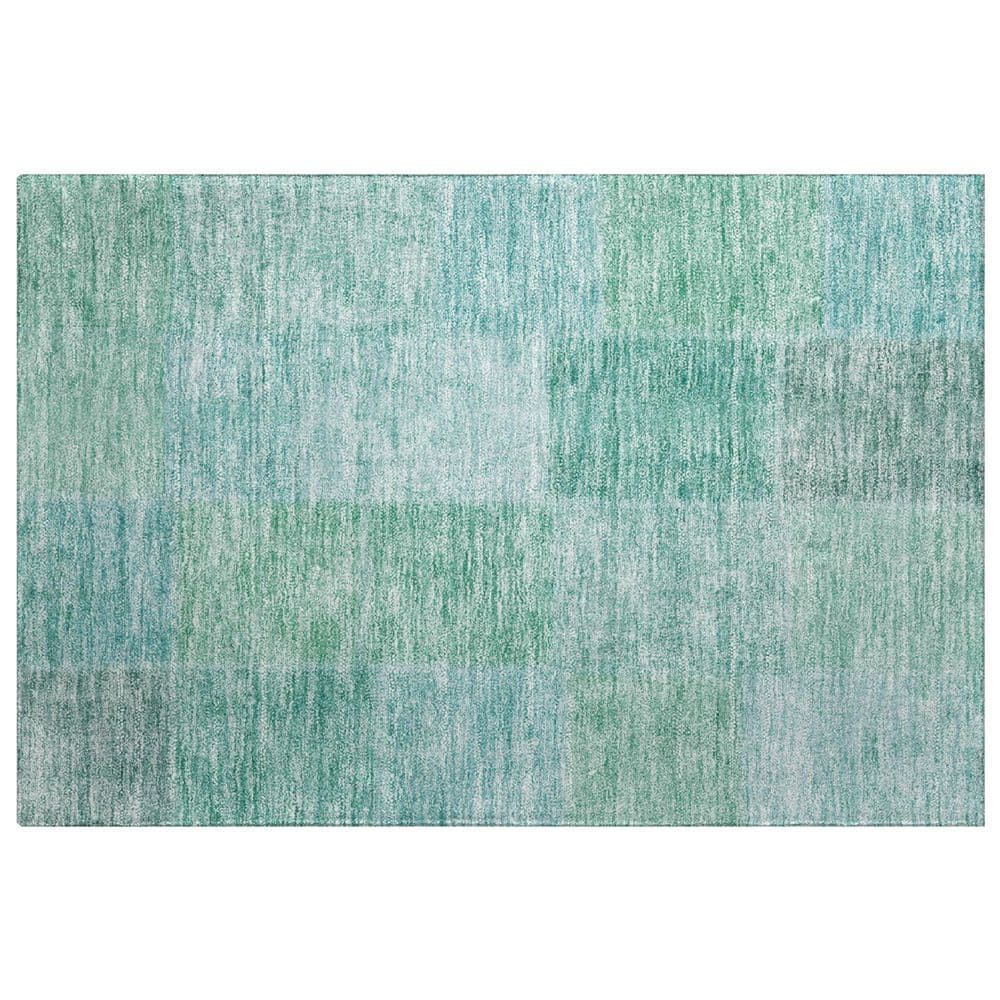 Dream Shag Premium Machine Washable Abstract ADS664 Teal 3 ft. x 4 ft. Area Rug price history on PriceWatchPro