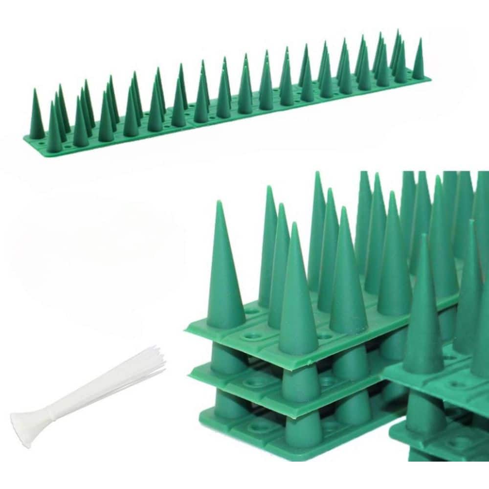 13.2 in. x 1.8 in. Plastic Bird Spikes for Pigeon Cat Fence Raccoon Deterre