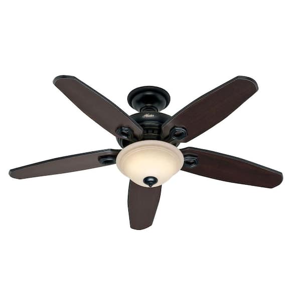 Hunter Fairhaven 52 in. Basque Black Ceiling Fan with Remote Control