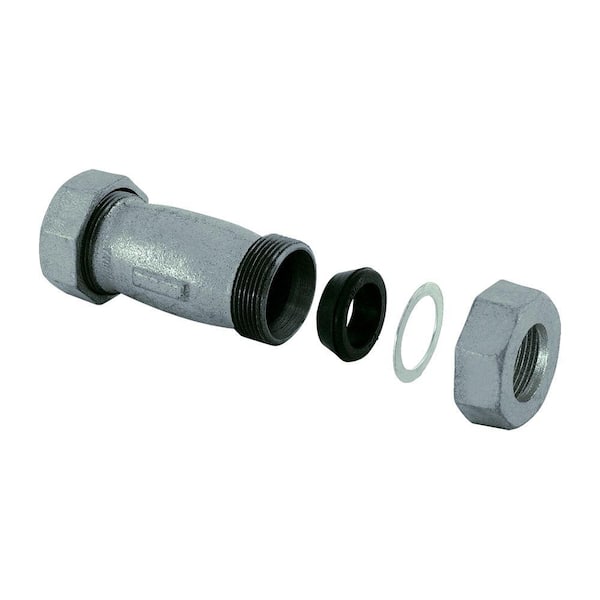 EASTMAN 2 in. IPS Long Pattern Galvanized Steel Compression Coupling