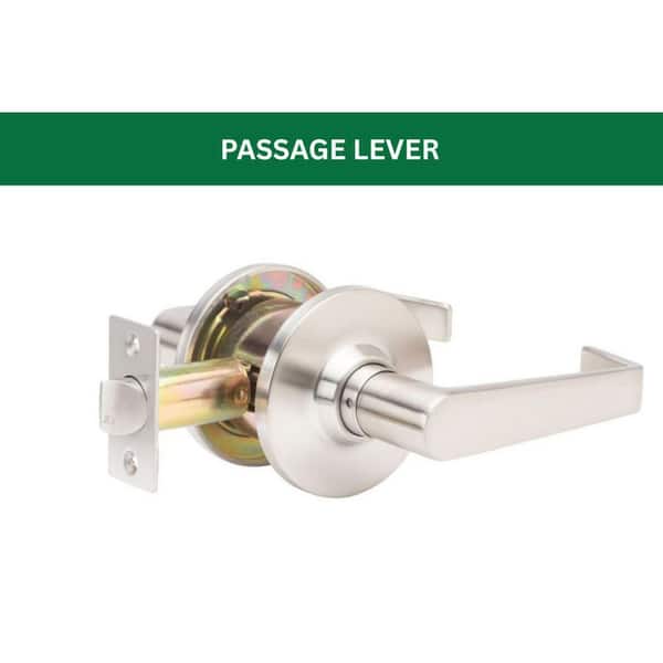 GLC Series Brushed Chrome Grade 3 Commercial/Residential Passage Door Handle