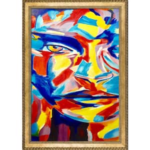"Acceptance Self Reproduction Verona Gold Braid " Helena Wierzbicki Framed Abstract Oil Painting 40.75 in. x 28.75 in.