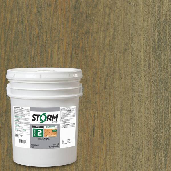 Storm System Category 2 5 gal. Weatherfront Exterior Semi-Transparent Dual Dispersion Wood Finish
