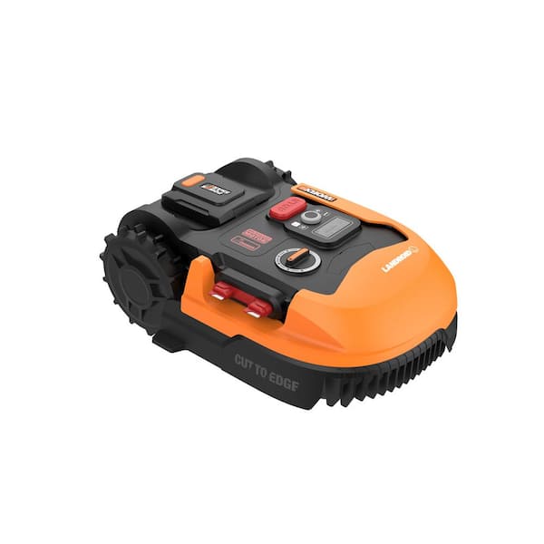 Worx Power Share in. 20-Volt 6.0 Robotic Landroid L Mower, Brushless Wheel Motor, Wi-Fi Plus Phone 1/2 Acre-WR155 - The Home Depot