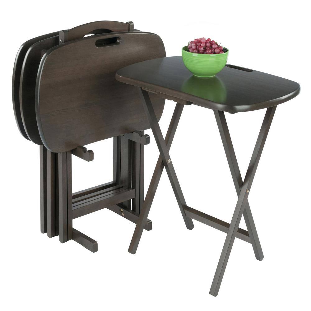 Lucca 22 in. Oyster Gray 5-Piece Snack Table Set - thumbnail 10