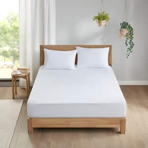 Allergen Polyester Twin Mattress and Pillow Protector Set Barrier White