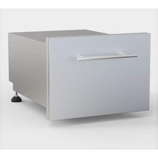 Sunstone 13 in. H 304 Stainless Steel Multi-Configurable Tilt-Out Paper Towel, Cutlery Drawer and Cutting Board Combo