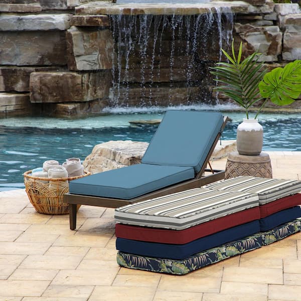 Arden selections texture outdoor chaise cushion sale