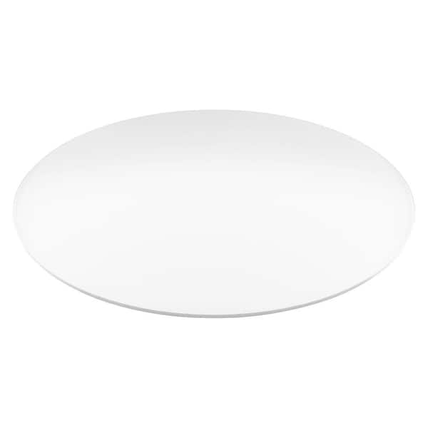 Fab Glass and Mirror Plexiglass 34 in. x 34 in. Clear Round Acrylic Sheet 1/2 in. Thick Flat Edge Scratch Resistant Coffee Table