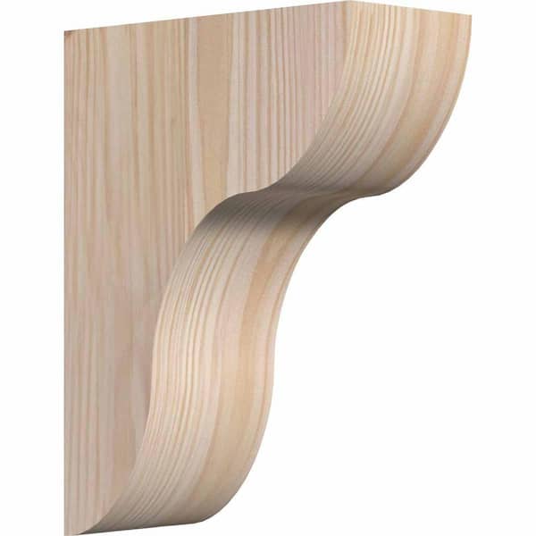 Ekena Millwork 5-1/2 in. x 12 in. x 16 in. Douglas Fir Carmel Smooth Corbel