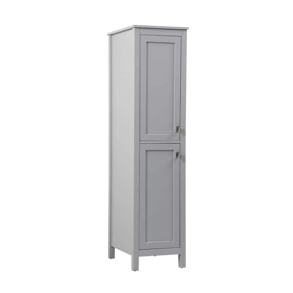 Timeless Home 16 in. W x 22 in. D x 65 in. H Gray Freestanding