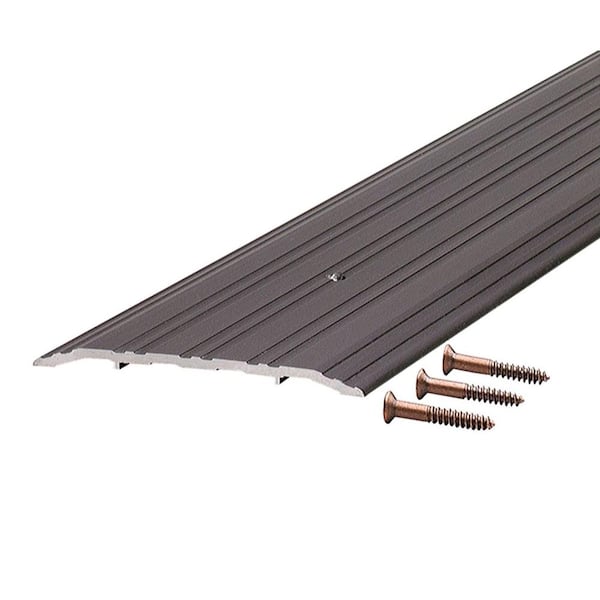M-D Building Products TH019 1/2 in. x 6 in. x 36 in. Bronze Fluted Saddle Threshold