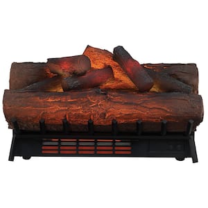 21.3 in. Log Set with 3D Flame Effect and Infrared Quartz Heater