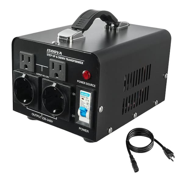 Voltage Converter Transformer 1500VA Heavy Duty Step Up/Down Power Transformer Convert from 110V to 220V and 220V to110V